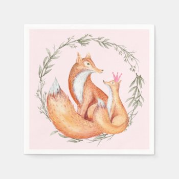 Fox Baby Shower Napkins by The_Baby_Boutique at Zazzle