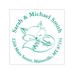 Fox Baby Shower Woodland Animals Self-inking Stamp
