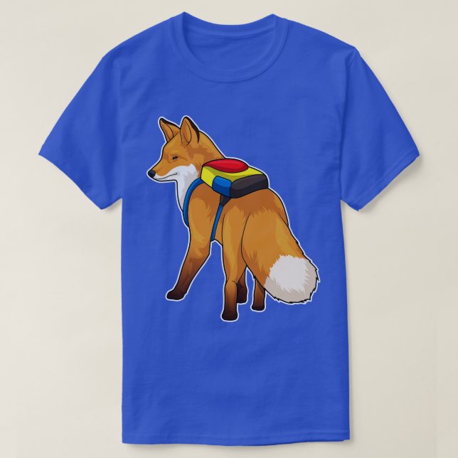 Fox Backpack T-Shirt (Design Front)