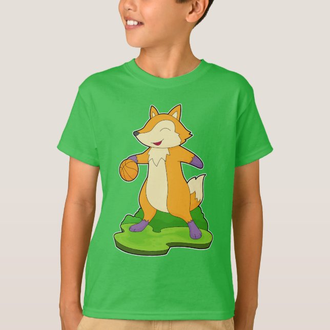 Fox Basketball player Basketball T-Shirt (Front)