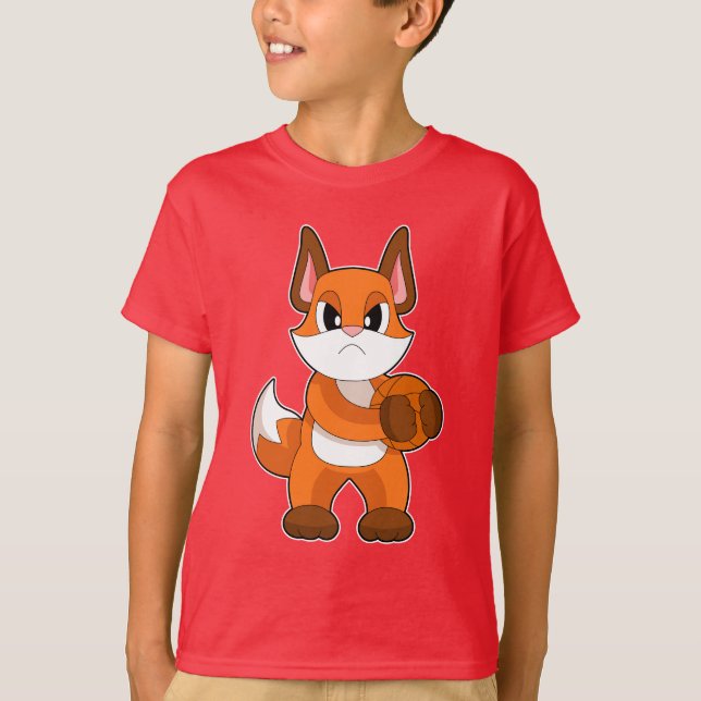 Fox Basketball player Basketball T-Shirt (Front)