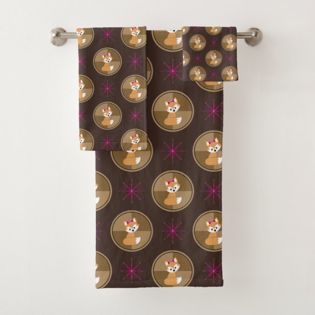 Fox Bath Towel Set (Insitu)