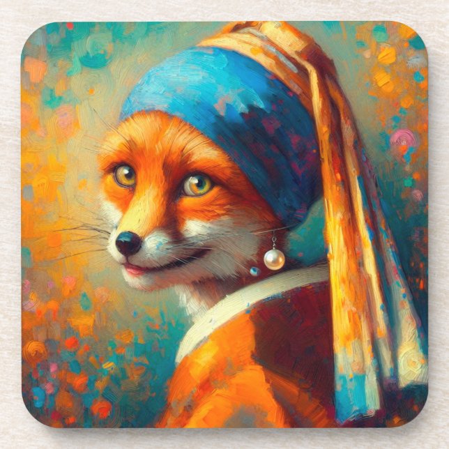 Fox Beverage Coaster (Front)