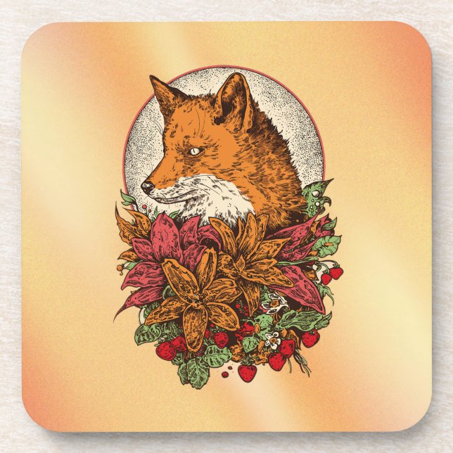 Fox Beverage Coaster (Front)
