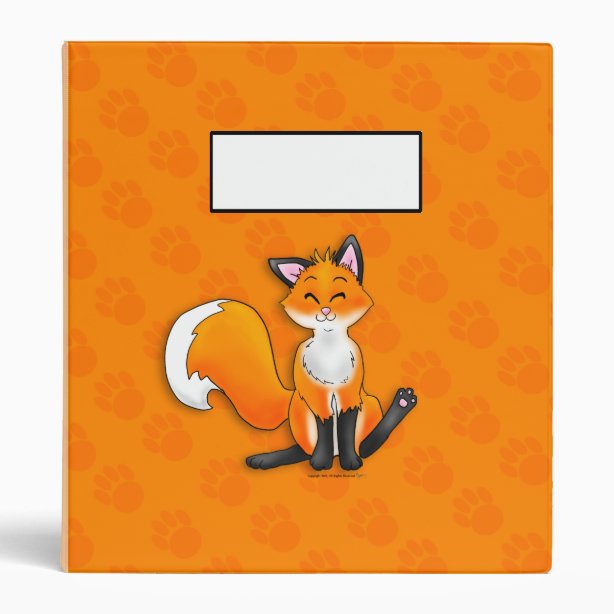 Personalize Your Own Fox Binder Stay Organized Today! Zazzle