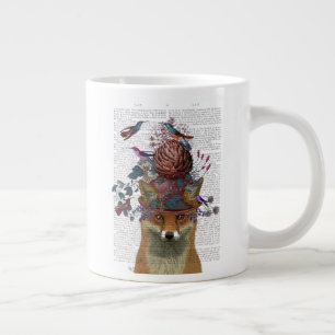 Fox Birdkeeper with Artichoke Giant Coffee Mug