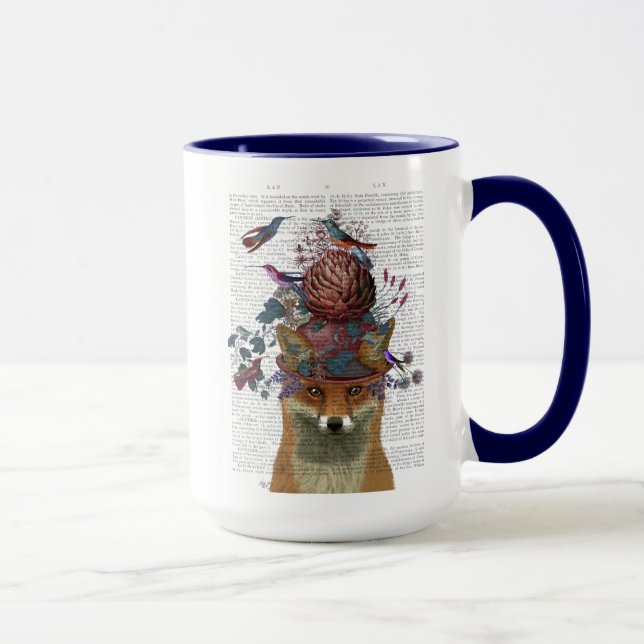 Fox Birdkeeper with Artichoke Mug (Right)