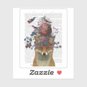 Fox Birdkeeper with Artichoke Sticker
