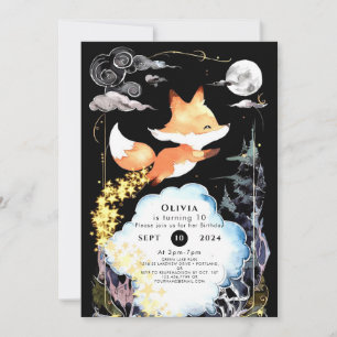 Fox Birthday Woods Whimsy Invitation