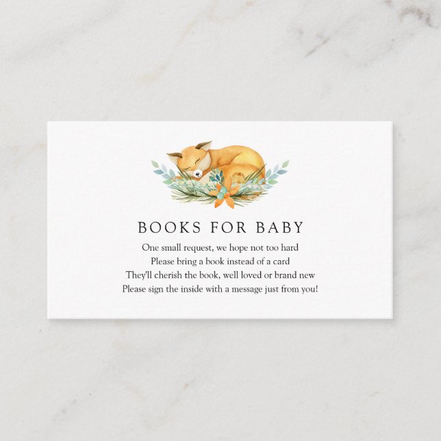 Fox Books for Baby insert card (Front)