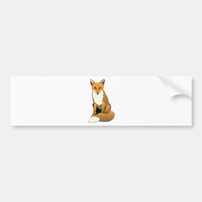 Fox Bumper Sticker (Front)