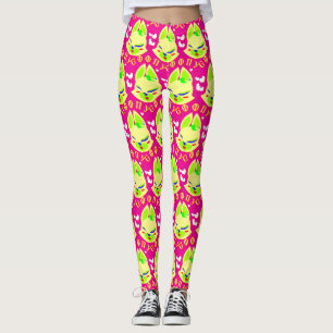 fox cartoon leggings