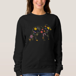 Fox  Celestial Animals Space Aesthetic Solar Plane Sweatshirt