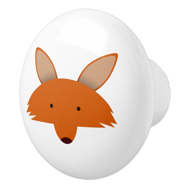 Fox Ceramic Knob (Right)