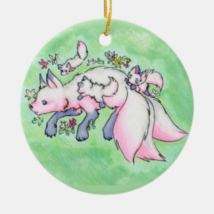 Fox Ceramic Ornament