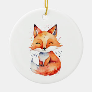 Fox Ceramic Ornament