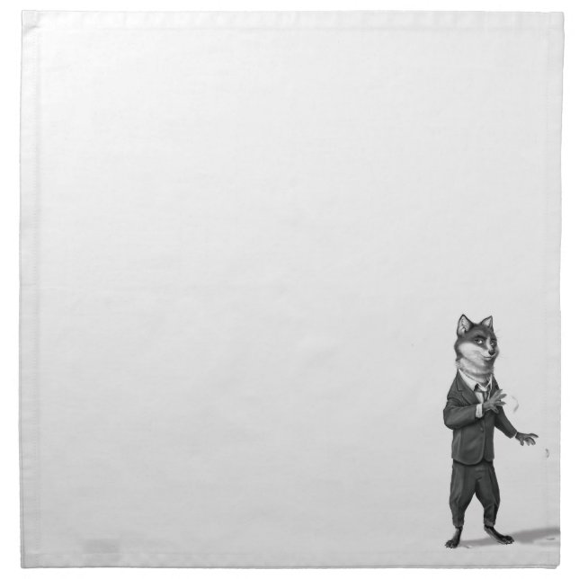 Fox Cloth Napkin (20x20) (Front)