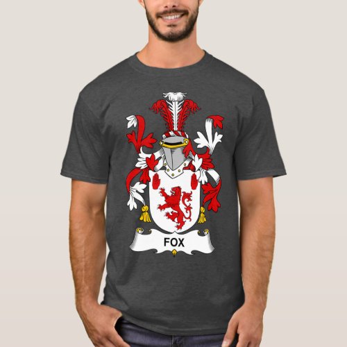 Fox Coat of Arms Family Crest  T_Shirt