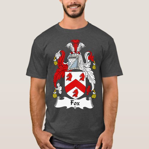 Fox Coat of Arms  Family Crest T_Shirt