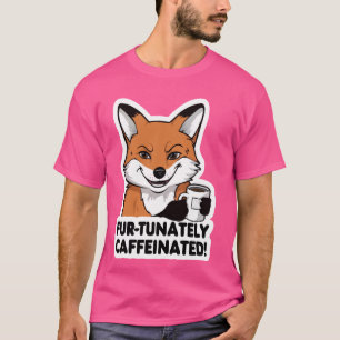 Fox Coffee Lover Caffeine Fox Mug Coffee T-Shirt