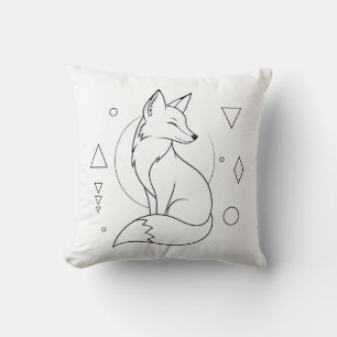 Fox Coloring Book Pillow