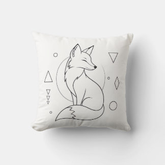 Fox Coloring Book Pillow