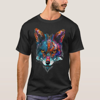 Fox Colourful Animal Artwork Fox T-Shirt
