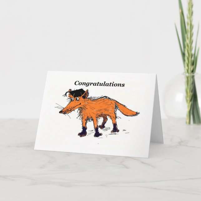 fox congratulations card (Front)