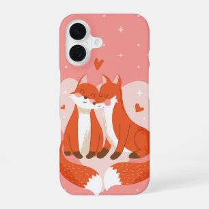 Fox Couple in Love iPhone 16 Case