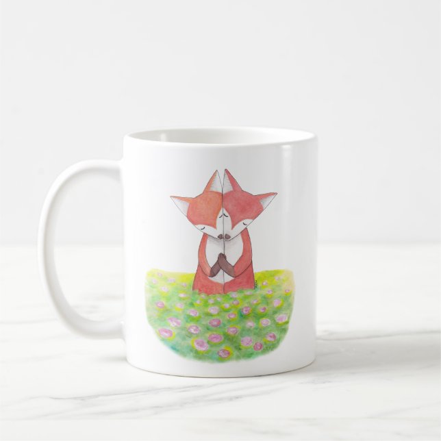 Fox Couple Mug Cute Fox Couple I love you Mug (Left)