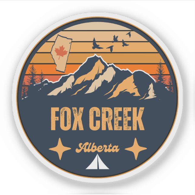 Fox Creek, Alberta Sticker (Front)