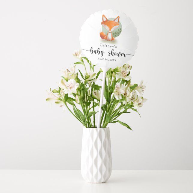 Fox cub - baby shower balloon (Vase)