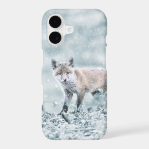 Fox Cub in the Snow iPhone 17 Case