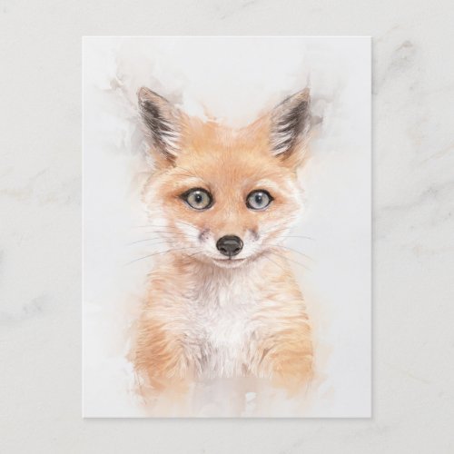 Fox Cub Portrait Postcard