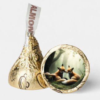 Fox Cuddle in Misty Forest  Hershey®'s Kisses®