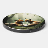 Fox Cuddle in Misty Forest Wireless Charger (Front 2)