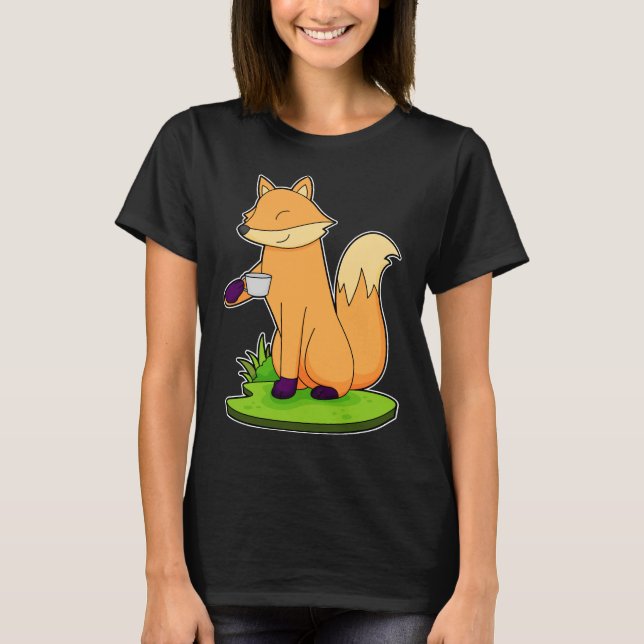 Fox Cup Coffee T-Shirt (Front)