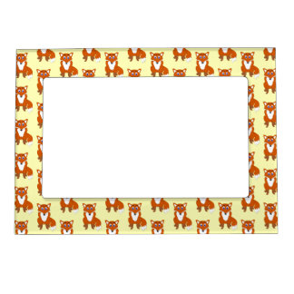 Fox Design Any Colour Background Magnetic Frame