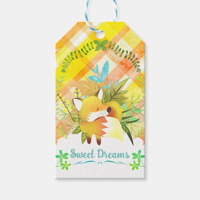 Fox Design Gift Tag (Front)