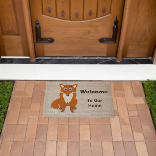 Fox Design Personalised Fiber Doormat