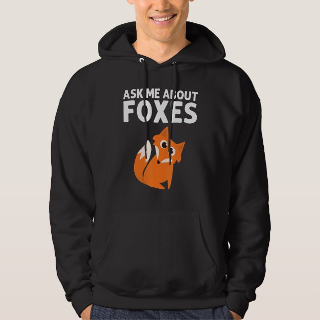 Fox Designs For Men Women Foxes Animal  Wildlife Hoodie (Front)