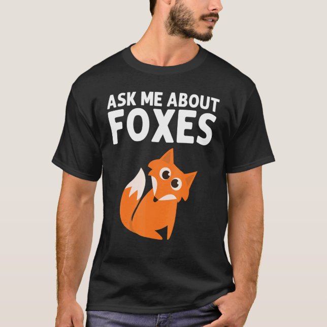 Fox Designs For Men Women Foxes Animal  Wildlife T-Shirt (Front)