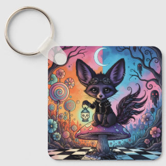 Fox Divided by the Twilight Realms Keychain