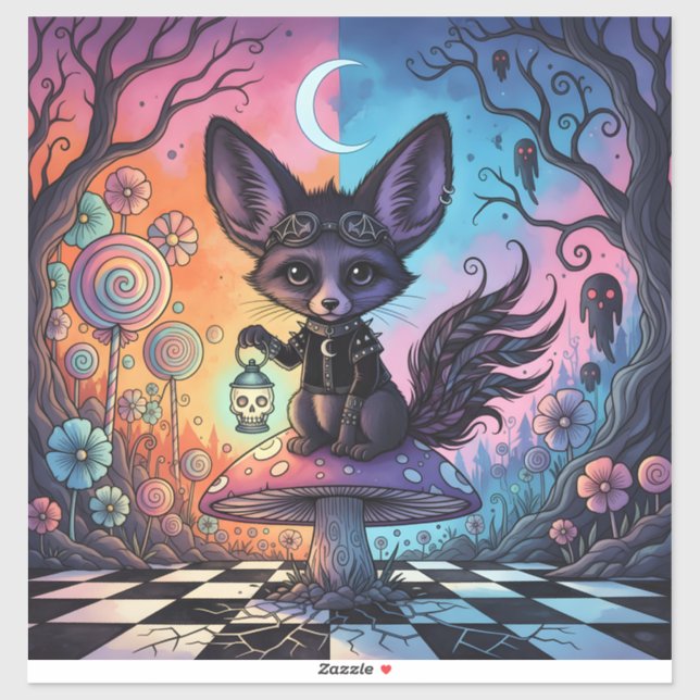 Fox Divided by the Twilight Realms Sticker (Sheet)
