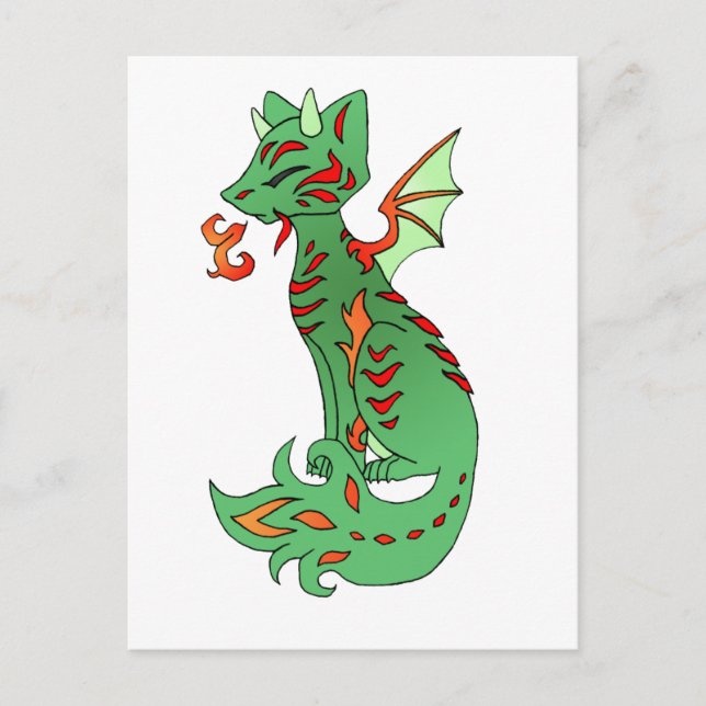 Fox Dragon Postcard (Front)
