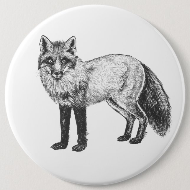 Fox drawing button (Front)