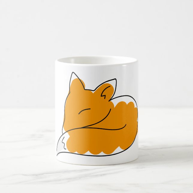 Fox Drawing Nature Mug (Center)