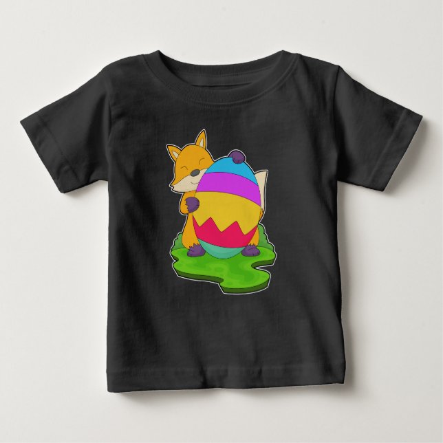 Fox Easter Easter Egg Baby T-Shirt (Front)