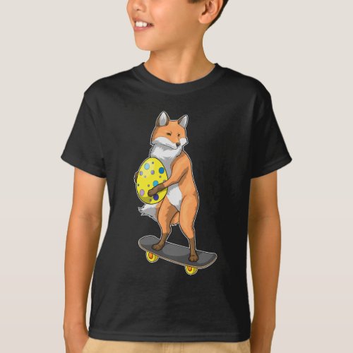 Fox Easter Easter egg Skateboard T_Shirt