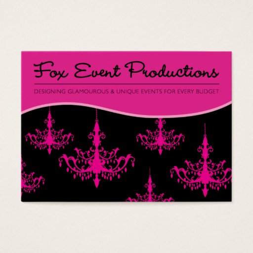 Customizable Fox Event Productions Business Cards